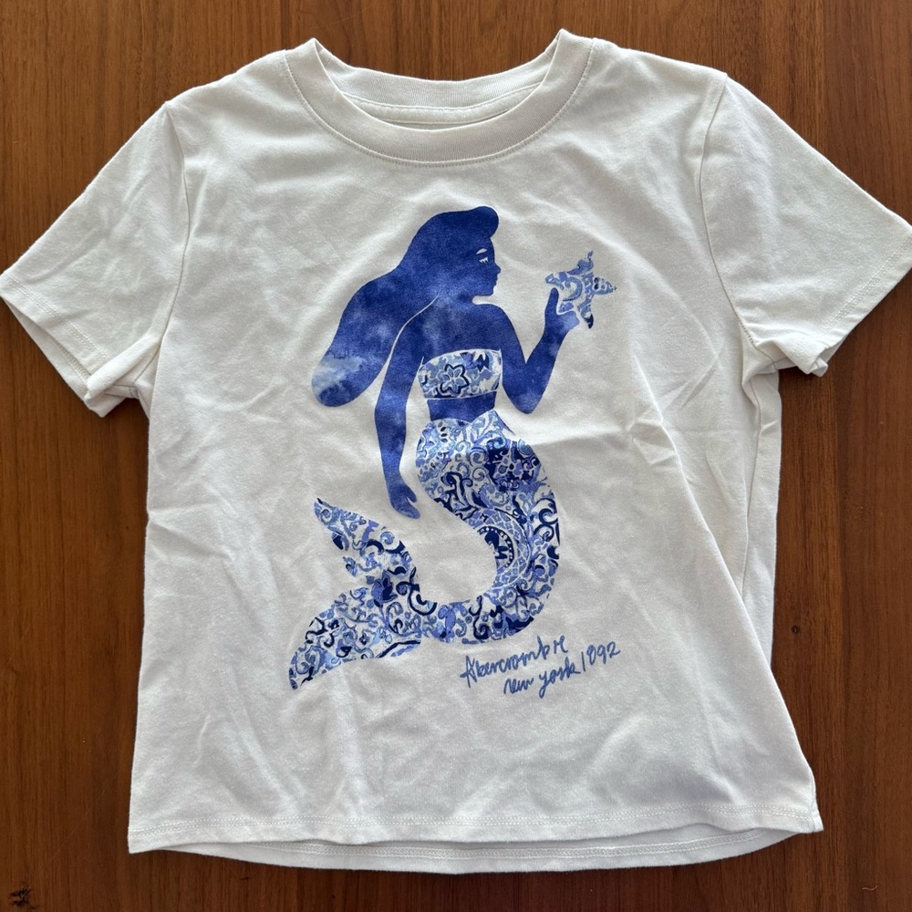 Abercrombie Kids Glitter Mermaid Tee